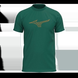 Sportswear - Mizuno T-shirt Athletics RB Tee K2GAB501 evergreen
