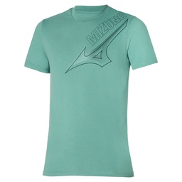 Sportswear - Mizuno T-shirt Release Graphic K2GAA502 mineral blue