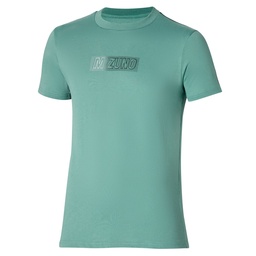 Sportswear - Mizuno T-shirt Release Tape K2GAA501 mineral blue