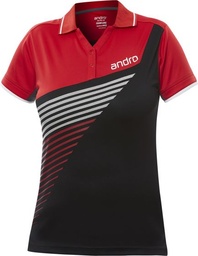 Sportswear - Andro Shirt Harris Women Black/Red