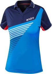 Sportswear - Andro Shirt Harris Women Blue/Dark Blue